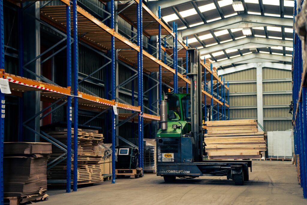 Warehouse storage racking