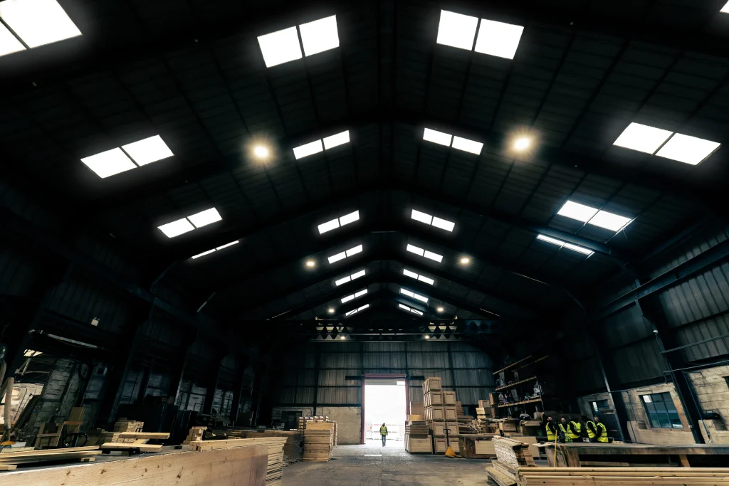 Export packing warehouse at IM Export Services in the Midlands